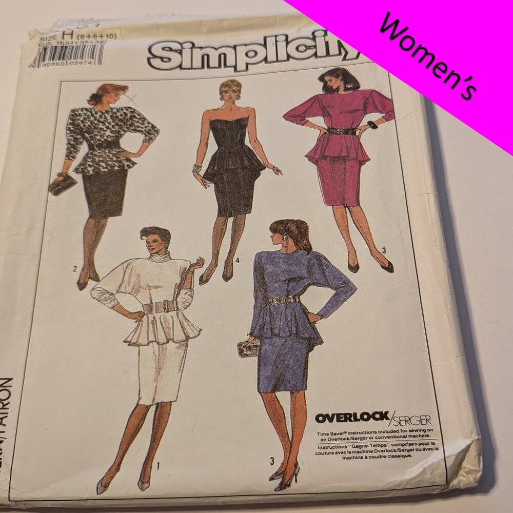 simplicity 8231 sewing pattern Dress 6-8-10
